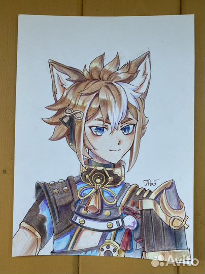 Манга аниме рисунок на заказ