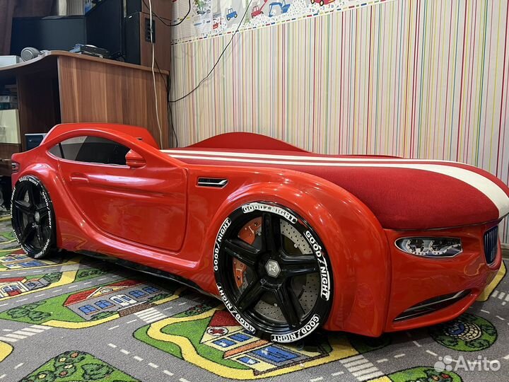 Кровать машинка с подсветкой