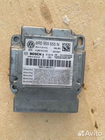 Блок SRS Airbag Volkswagen Polo 5 sedan