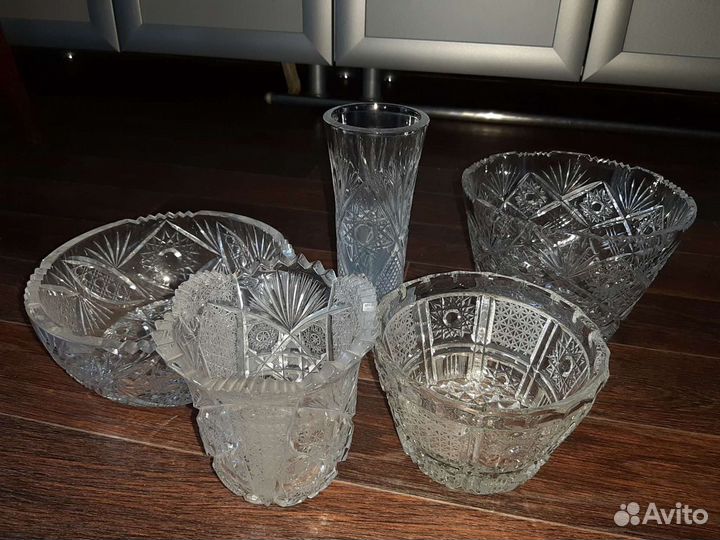 Вазы хрустальные СССР