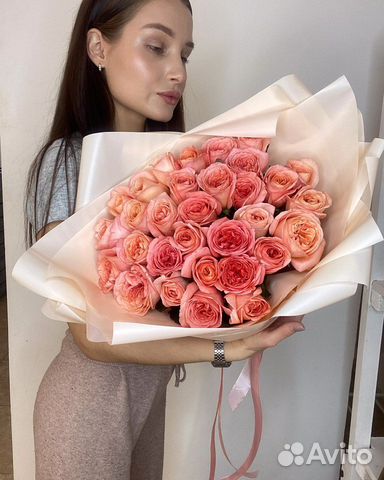 Большой букет роз