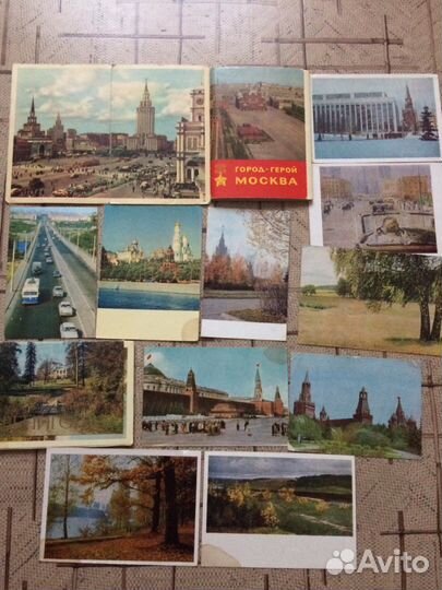 Открытки, наборы 50-80-х гг