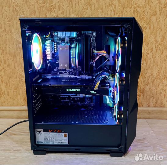 Игровой пк Ryzen 5+GTX 1070 Ti+16Gb