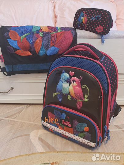 Школьный ранец De Lune c мешком и пеналом