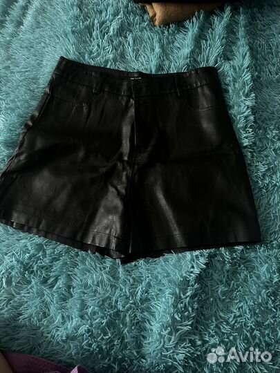 Шорты экокожа женские новые
