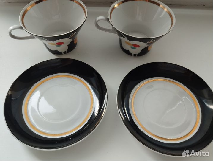 Чайные пары Дулево СССР 2шт