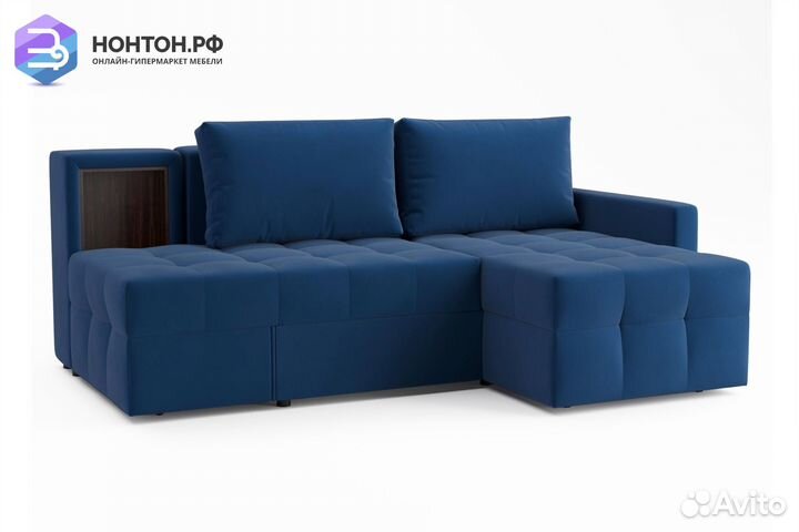 Диван угловой трансформер Самми синий