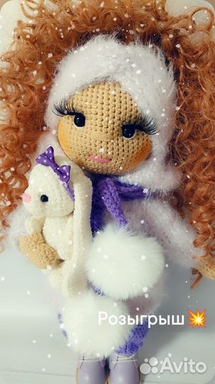 Кукла ручной работы с одеждой