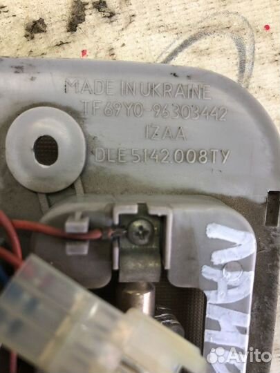 Плафон салона Chevrolet Lanos