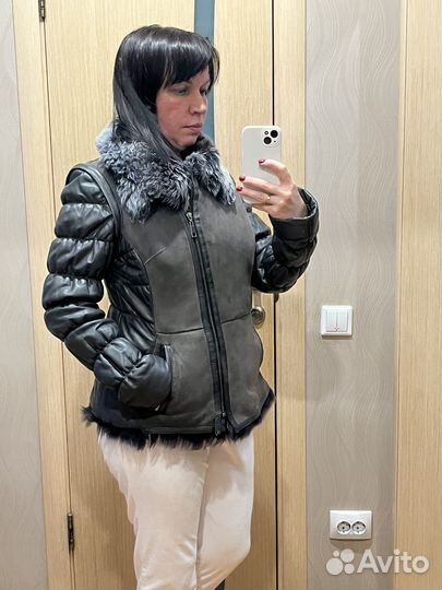 Куртка-дубленка натуральная женская 46 48