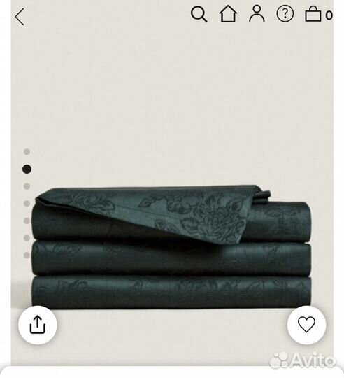 Скатерть Zara H&M home хлопок, лен, жаккард