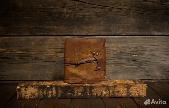 Блокнот А6 состаренная кожа