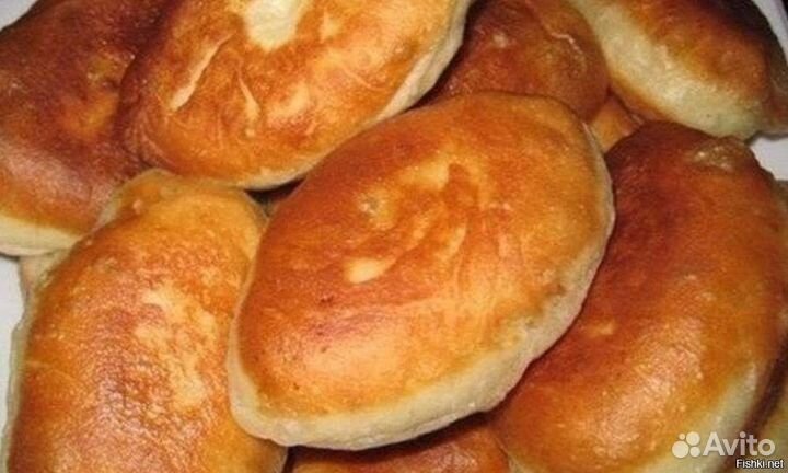 Пирожки домашние жареные и печеные