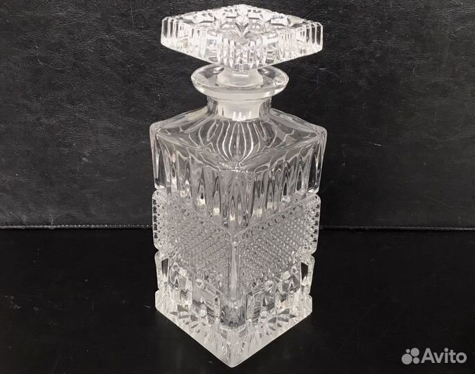 Подарочный, хрустальный штоф + 6 стаканов bohemia