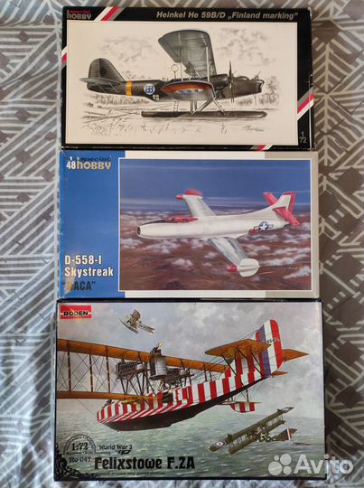 Сборные модели разных фирм