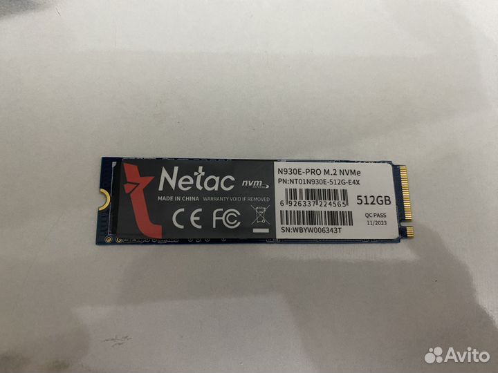 SSD Netac n930e pro m2 512g NVMe