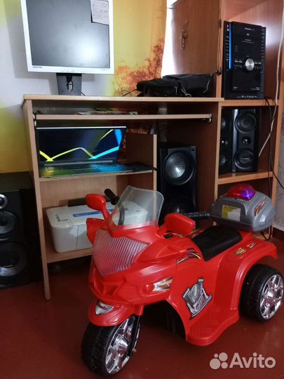 Детский электромобиль мотоцикл бу