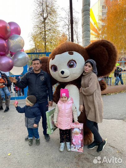 Белый Мишка Поздравление Чебурашка на Праздник