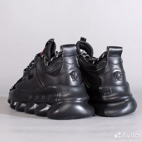 37 Кроссовки Versace Chain Reaction, Black (37)