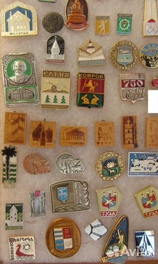 Значки города, гербы городов СССР