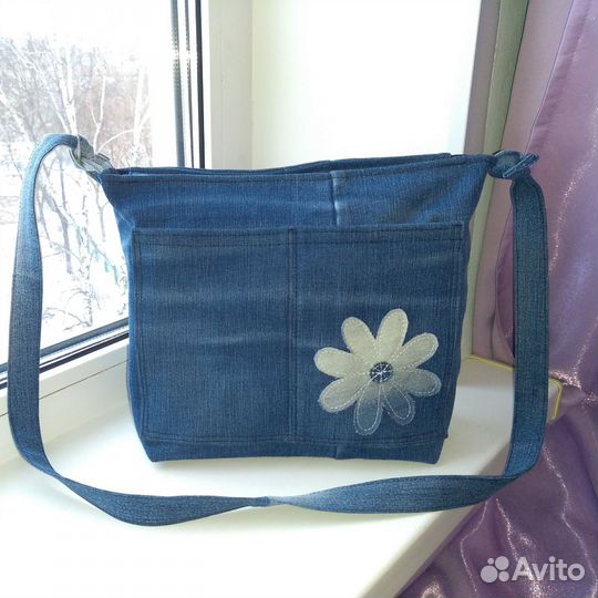 Сумка джинсовая женская, новая
