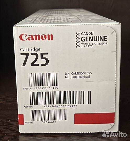 Картридж Canon 725