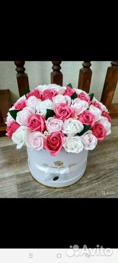 Букеты из мыльных роз