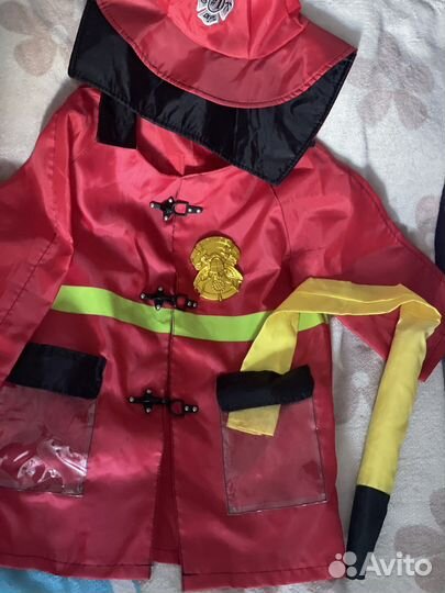 Костюм пожарного, индейца