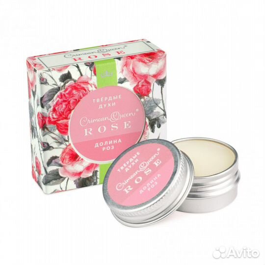 Натуральные твердые духи Долина роз 10гр