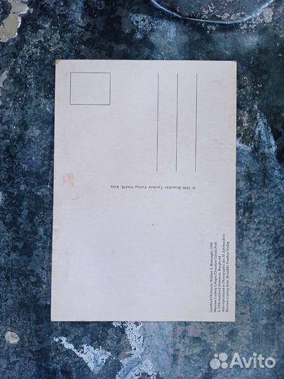 Открытка Уильям Берроуз. William Burroughs, ретро