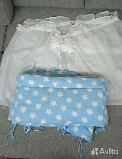 Бортики и балдахин в кроватку