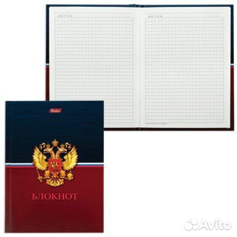 Блокнот клетка 80 л формат А6-обложка тв. лак