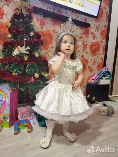 Новогоднее платье для девочки 92