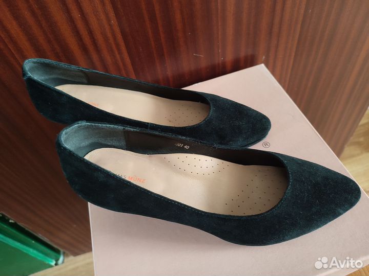 Туфли лодочки натуральная замша 40