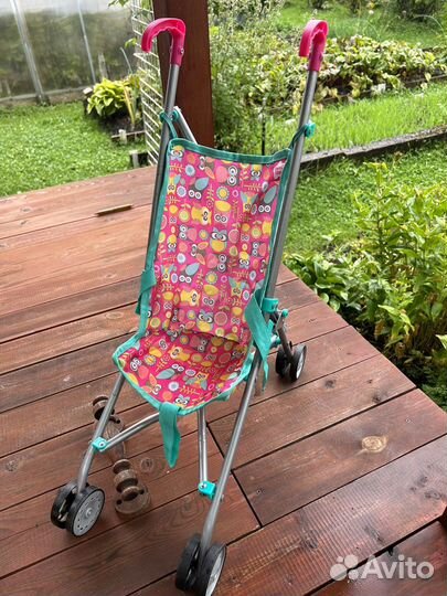 Коляска кукольная с пупсом