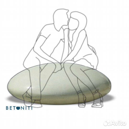 Скамейка бетонная