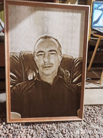 Выжигание портретов на дереве