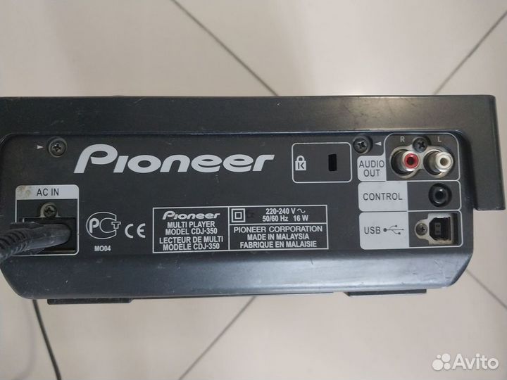 DJ-проигрыватель pioneer CDJ-350