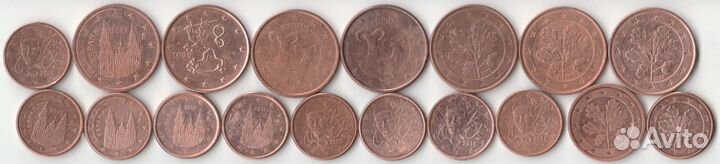 Монеты. Евроценты, evrocent