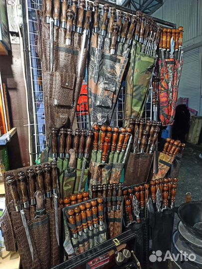 Шампура. Наборы шампуров в чехлах и кейсах