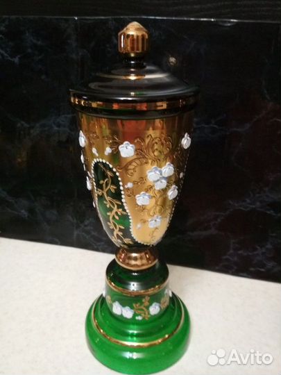 Вазы, смальта пр-во Богемия Чехия