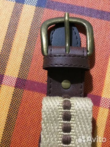 Ремень текстиль плетёный с элементами кож. зам