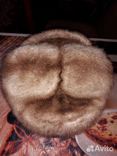 Шапка норковая мужская размер 57-58 б/у бесплатно