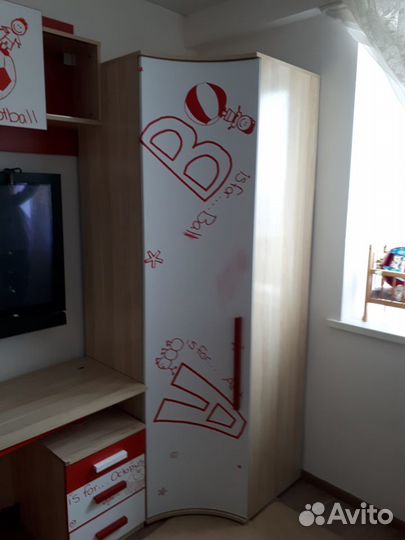 Детская Алфавит шкаф угловой фабрика трия