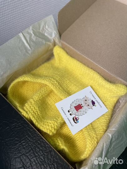 Шапка-чепчик вязанный женский