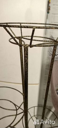 Подставка для цветов напольная металлическая