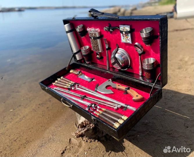 Шашлычный набор в кейсах/ чехлах