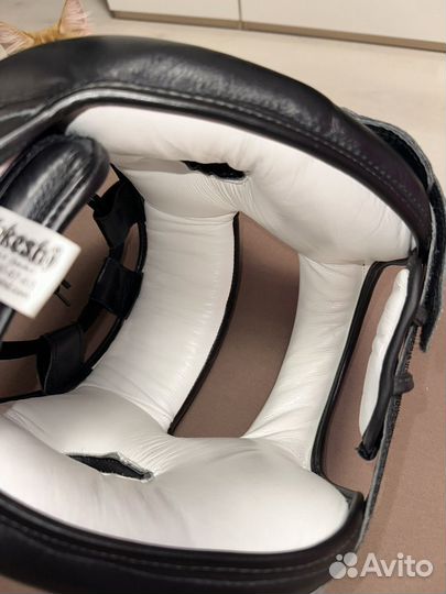 Боксерский шлем с бампером takeshi fight gear