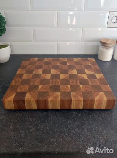 Доска разделочная торцевая (Кубики)