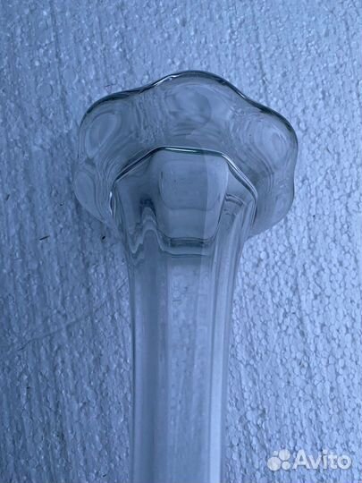 Большая стеклянная ваза 80см